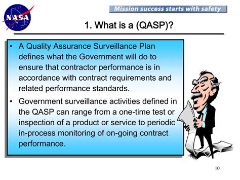 QUALITY ASSURANCE AND SURVEILLANCE PLAN (QASP) This plan provides an effective method to promote satisfactory contractor performance. . Quality assurance surveillance plan qasp